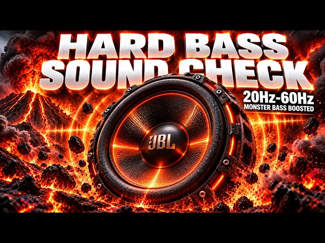 HARD BASS SOUND CHECK: 20-60Hz Deep House Bass Test & Monster Bass Boosted for Subwoofer Speaker 🔊