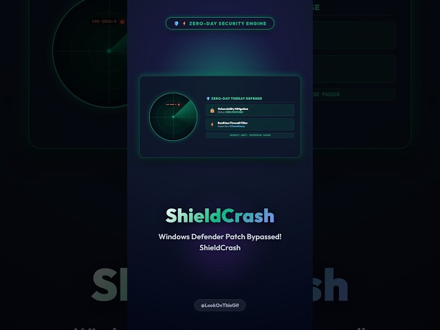 Windows Defender Patch Bypassed! ShieldCrash 🔥