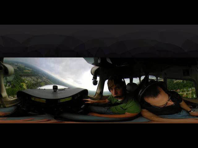 4K 360 degree video departing & landing at Clermont County Airport