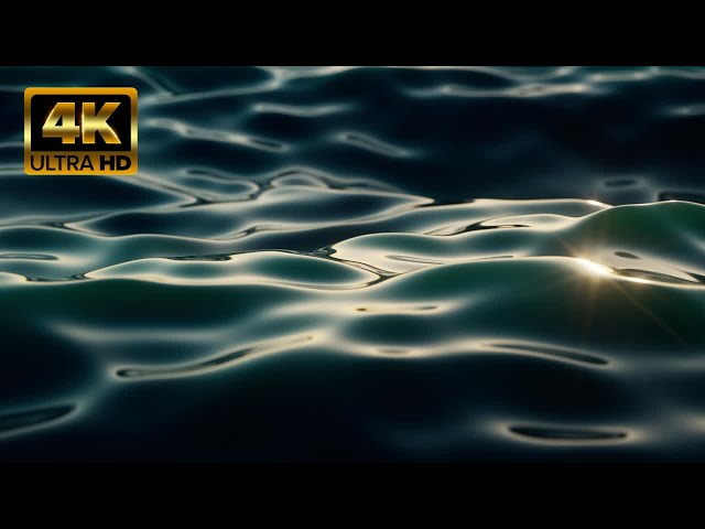 Ocean Surface Water Background Loop 4K - Free HD Stock Footage - No Copyright - Nature Footage Loop