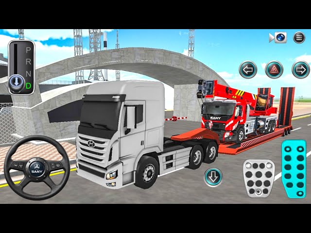 New Sany Crane Transport from Rocket Launch Station - 3D Driving Class - gameplay Android ios 2026