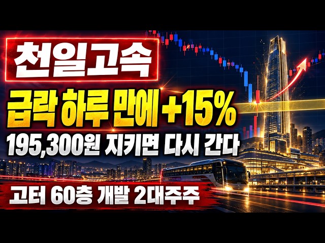 [Chunil Express Stock Outlook] +15% Rebound One Day After Plunge, Will It Hold the Institutional ...