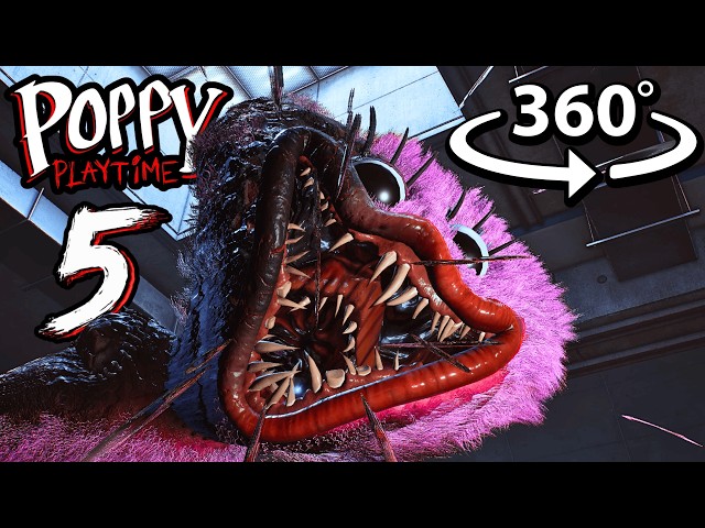 360° KISSY MISSY CHASES YOU in VR | Poppy Playtime Chapter 5