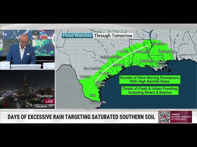 Jim Cantore Warns Millions Across Gulf Coast of Slow-Moving Storm Threat
