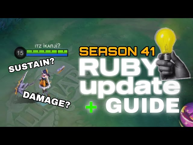 Don't use RUBY until you watch this video! 🚨| New RUBY Short Guide for Season 41| ikanji | MLBB