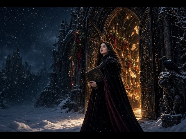 ❄️ Christmas at The Obsidian Scriptorium | Chapter 1: The Obsidian Scriptorium Opens at Snowfall 🕯️📚