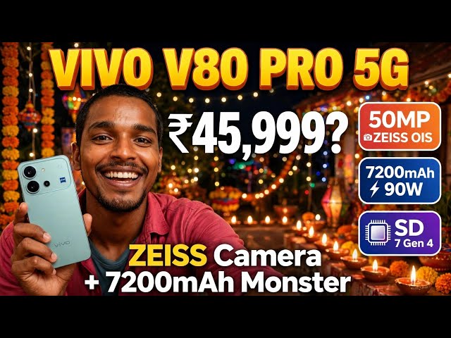 Vivo V80 Pro 5G Big Billion Days Sale Me Sirf ₹45,999 Me! 😱🔥