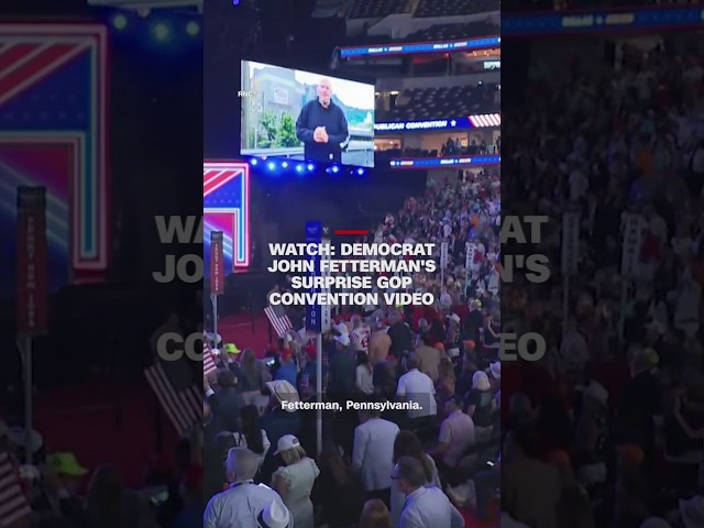Watch: Democrat John Fetterman's surprise GOP convention video