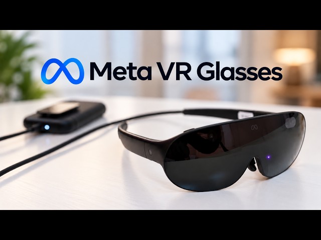 Meta VR Glasses: 100 Grams, 5K OLED & a Separate Compute Puck.