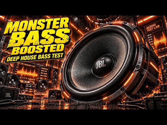 MONSTER BASS BOOSTED: Deep House Bass Test 20Hz-60Hz | Extreme Subwoofer Audio Workout 🔊🔥
