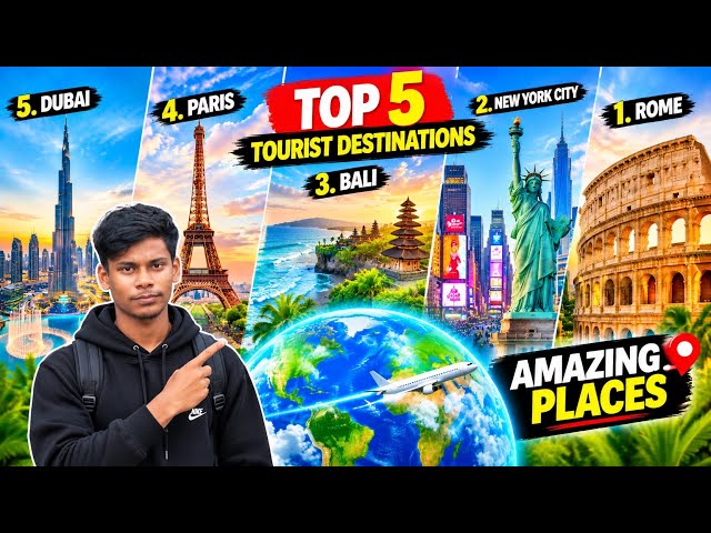 Discover 5 of the world’s most popular tourist destinations! 🌍✈️ #blog #facts 