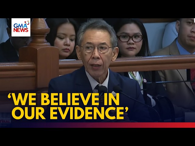 FULL - Rep. Diokno delivers oral argument on voting threshold to convict VP Sara Duterte | GMA News