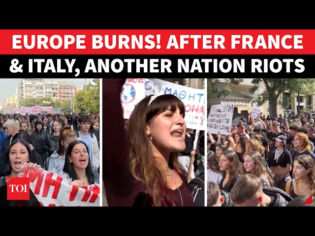 EUROPE BOILS OVER! 10,000 Protesters Hit NATO Nation As Riots In France And Italy EXPLODE | Watch