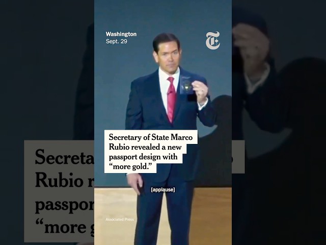 Marco Rubio Reveals Redesigned U.S. Passport