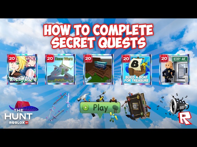 [EASY GUIDE] How to get ALL 5 BATCH 3 SECRET BADGES & UGC in The Hunt: Roblox 20