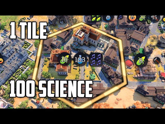 This ONE Tile makes 100+ Science which is INSANE - Civ 7 Ibn Battuta Tonga