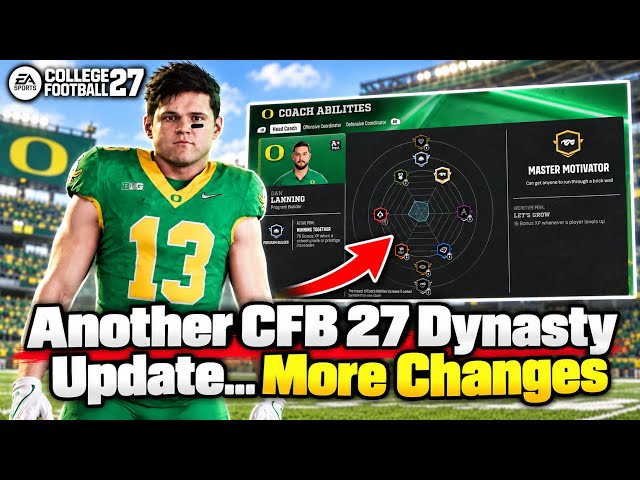 Another CFB 27 Dynasty Update… More Changes