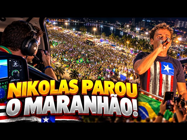INFLUENCIADOR DE NIKOLAS REGISTRA DE HELICÓPTERO IMAGENS DO ATO NO MARANHÃO É DE ARREPIAR A CENA 4K