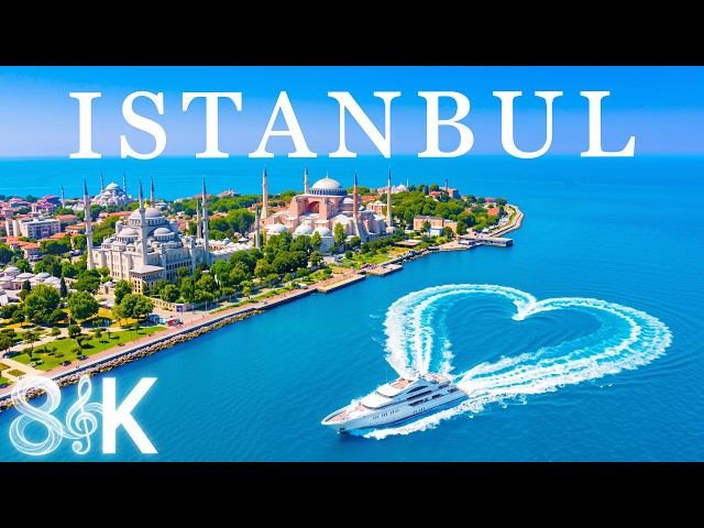 ISTANBUL 8K Virtual Tour 🇹🇷 🌉 Bosphorus Strait, Historic Landmarks & Turkish Wonder ✨