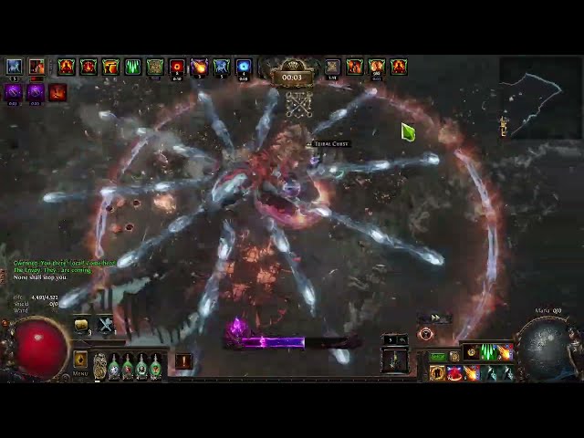 [3.29] "Simulacrum Splinter , Astrolabe Farm , 20div+/h"  FireBall AOE stack Build  / Chieftain PoE