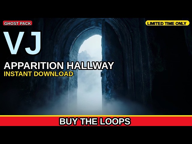 Apparition Hallway Halloween VJ Loop | Ghost Visuals for DJ Sets and LED Walls