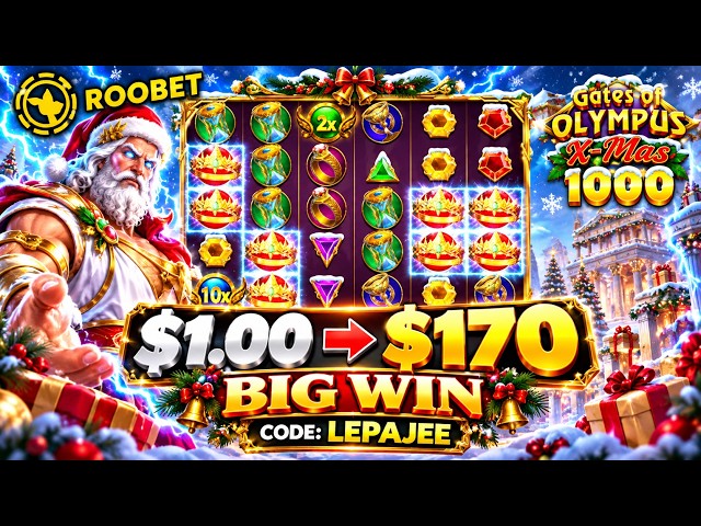 Gates of Olympus X-Mas 1000 – $1 Spin Pays $170 | Base Game Highlight