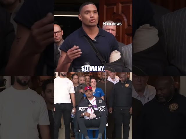NYPD detective describes brutal attack leaving him with with 10 stab wounds #shorts #us #fox