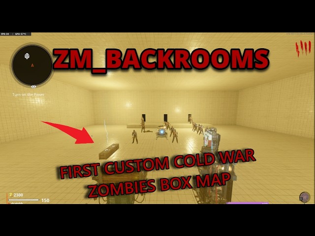 zm_backrooms Cold War Zombies Custom Box Map Showcase!
