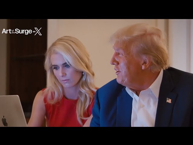 Trump watching Kamala speech with Natalie Harp and Tulsi Gabbard