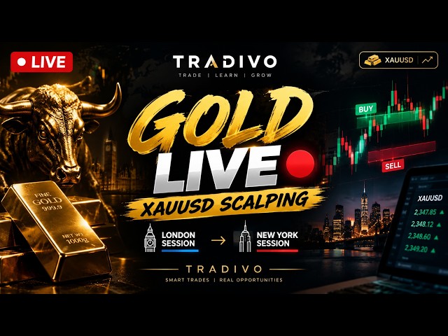 🔴 LIVE XAUUSD GOLD SCALPING | London & New York Session | LIVE Gold Trades & Analysis