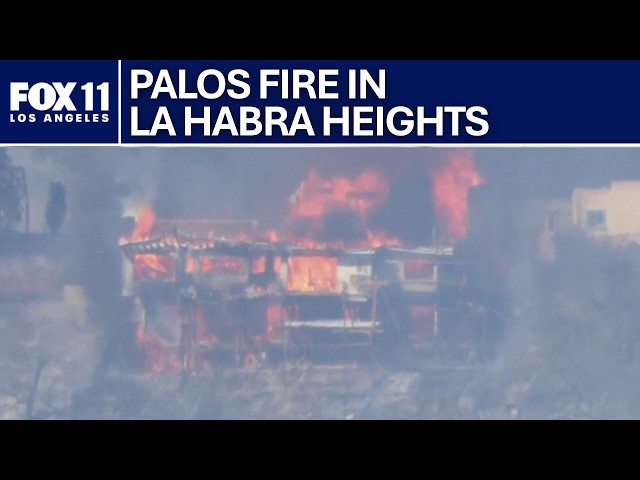 La Habra brush fire extends to nearby homes