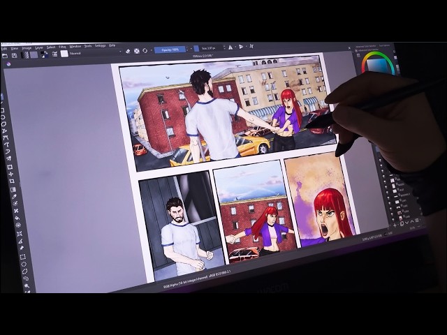 Drawing A Comic Page From Start To Finish (Timelapse)