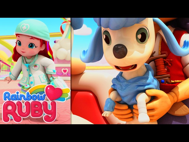Puppy Vet Rescue! | Rainbow Ruby - WildBrain | Full Episodes for Kids