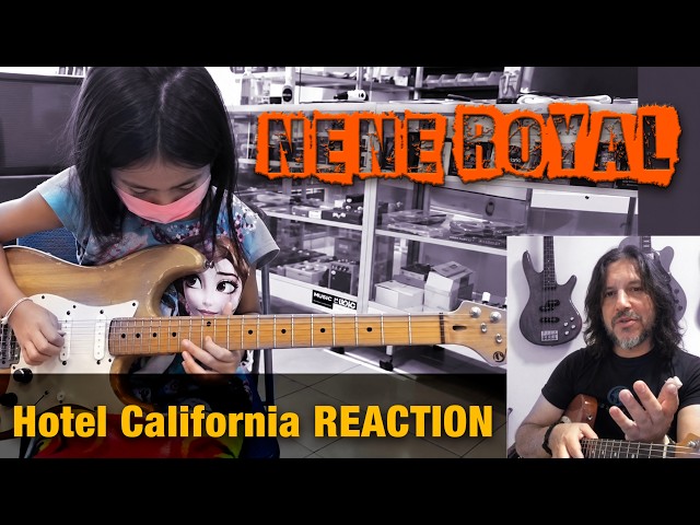 NENE ROYAL - Hotel California guitar solo REACTION & ANALYSIS by XavoBlues