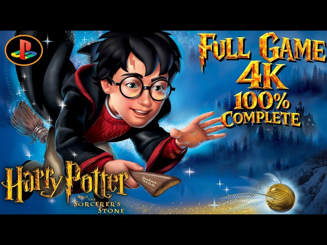 Harry Potter and The Sorcerer's Stone (PSX) - Full Game 4K (100% COMPLETE) [NO COMMENTARY]