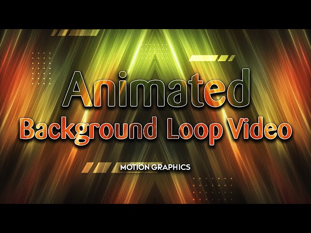 Animated Background Video I Motion Graphics I Colorful background I Gold