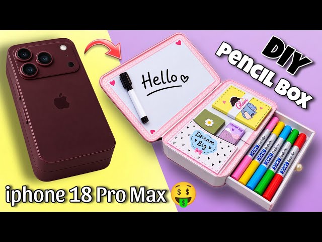 I Made an iPhone 18 Pro Pencil Box! 😱📱 | DIY School Supplies