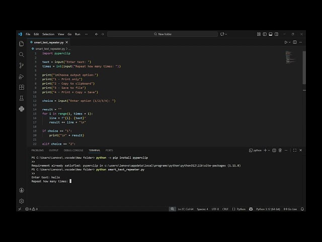 This Simple Code Can Save You Hours ⏳ #coding #codingshorts #python #programming #developer