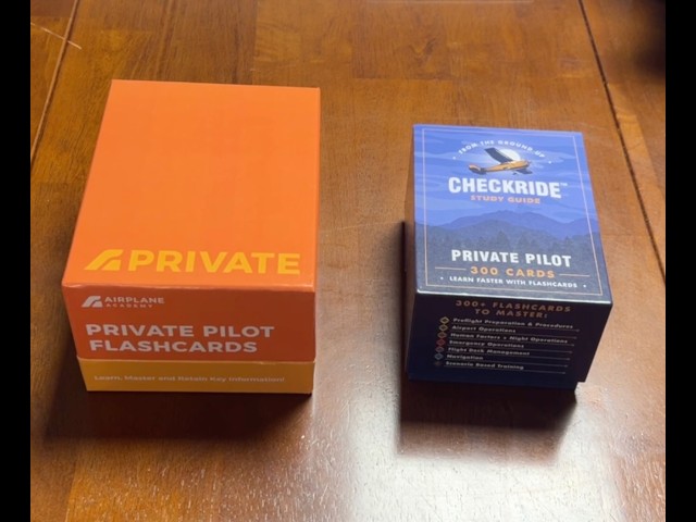 I Compared Two Private Pilot Flash Card Brands — Here are the Results