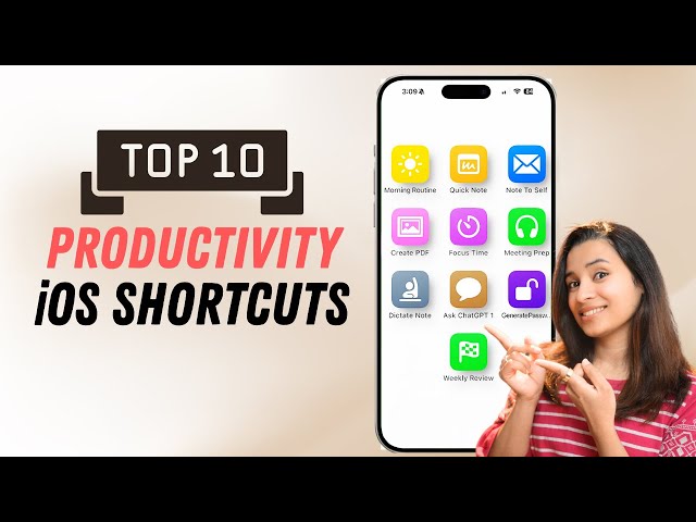 My 10 Favorite iOS Shortcuts for PRODUCTIVITY!