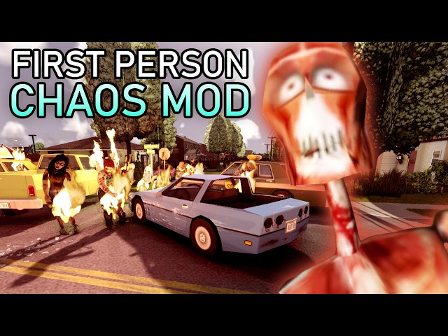 I tried Project Zomboid's CHAOS MOD in FIRST PERSON...
