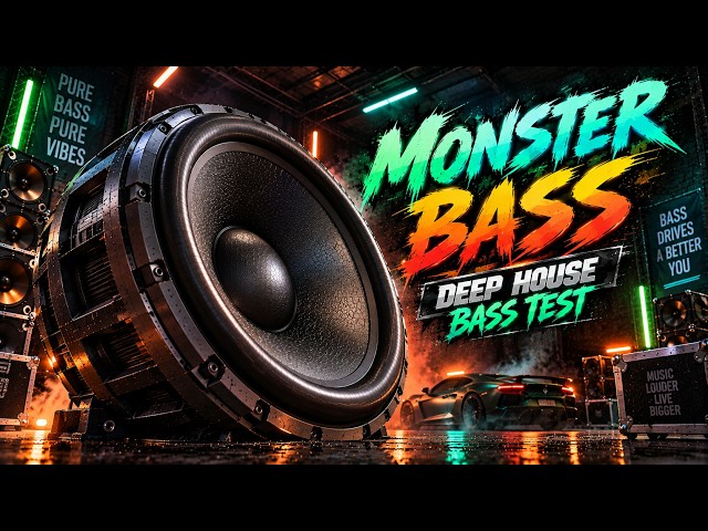 MONSTER BASS BOOSTED 🔊 20-60Hz Deep Bass Test | Extreme Subwoofer Excursion & Deep House Audio