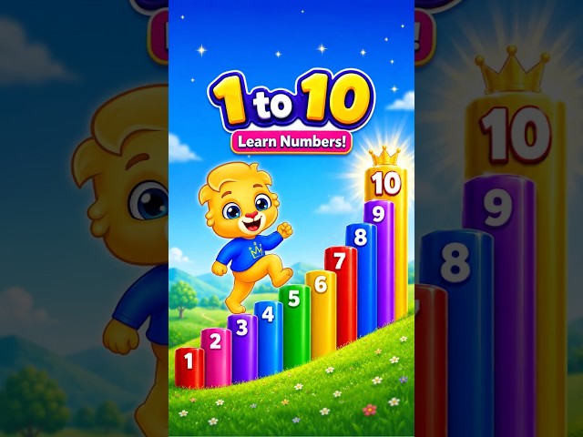 Numbers for Toddlers 1-10 | Count To 10 For Kids | Toddlers Learn Number Counting With Lucas #Shorts