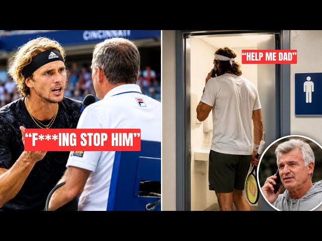 The Darkest Bathroom Break in Tennis History (Zverev vs Tsitsipas) 