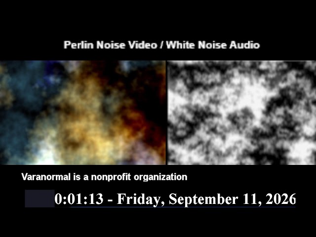 LIVE Paranormal Experiment Stream: Perlin Noise Video & Live Filtered Experiment Audio