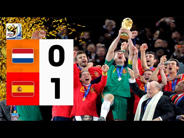 ⚽► España vs Holanda 1-0 FINAL MUNDIAL SUDÁFRICA 2010 - Extended Highlights (11/07/2010)