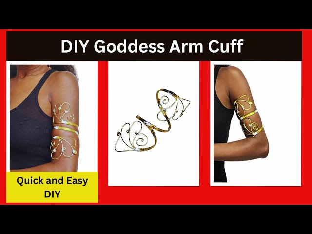 DIY Arm Cuff / Goddess Arm Cuff / Upper Arm Jewelry / Wire Bracelet