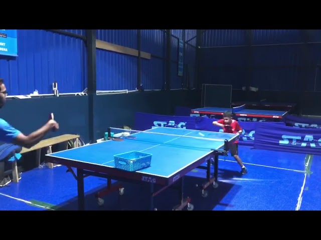 Table tennis practice at ACE TT academy
