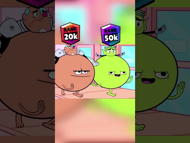 Fat Obese Transform Teen Titans #rankup #teentitans #brawlstars