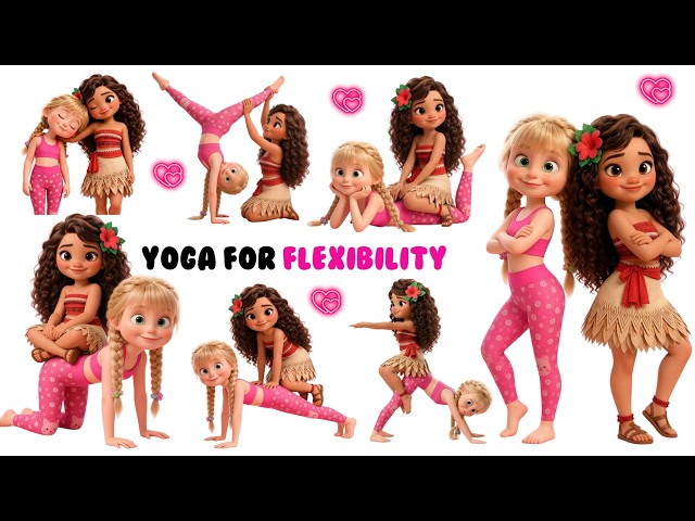 Kids Partner Yoga Fun | Simple Poses for Happy Moments ✨ Kids Yoga